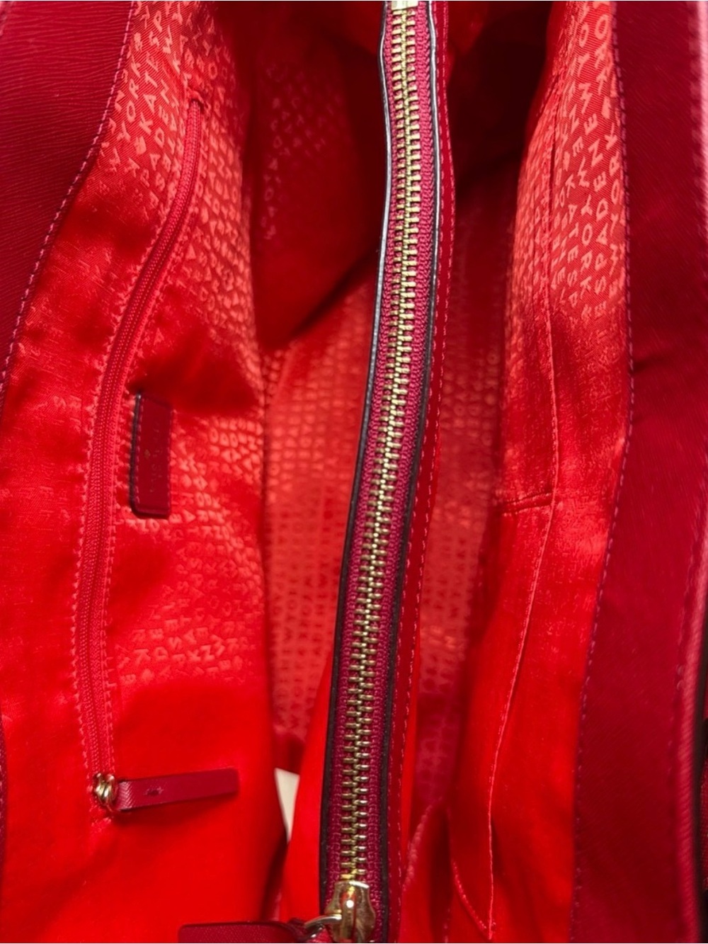 kate spade Red Leather Top-Handle Satchel - Picture 5 of 5